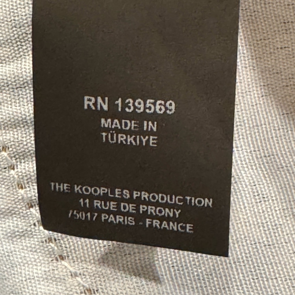 NWT The Kooples Women's Dark Wash Button Fly Straight Leg Jeans - Size 31 - Picture 10 of 12